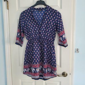 Hint of Blush boho style dress M